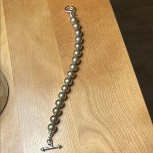 Sterling Silver Bracelet with Toggle Clasp